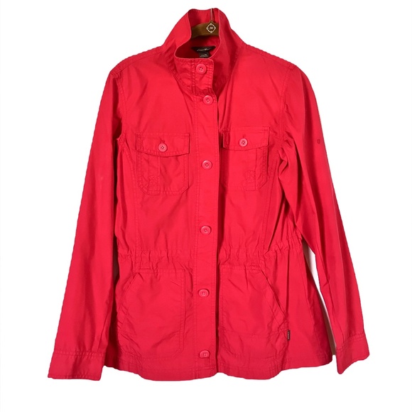Eddie Bauer Hot Pink Utility Jacket - Picture 1 of 7